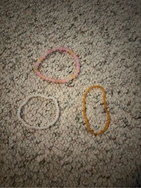 3 beaded bracelets